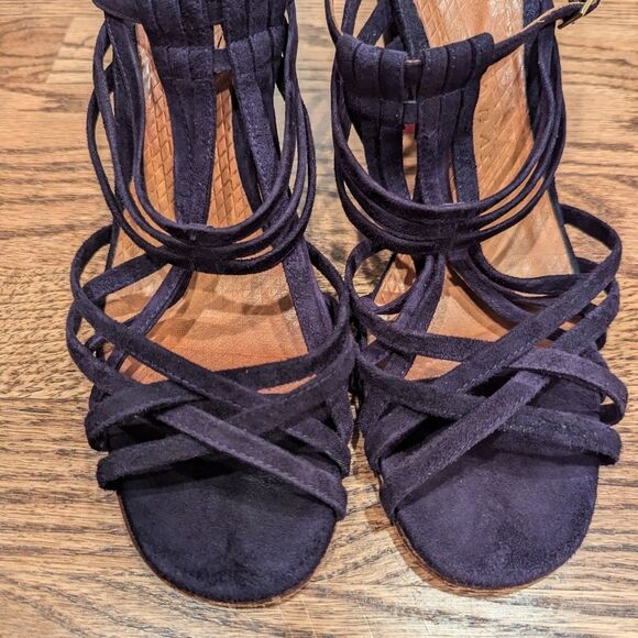 Chie Mihara suede strappy heels sandals - Picture 10 of 11